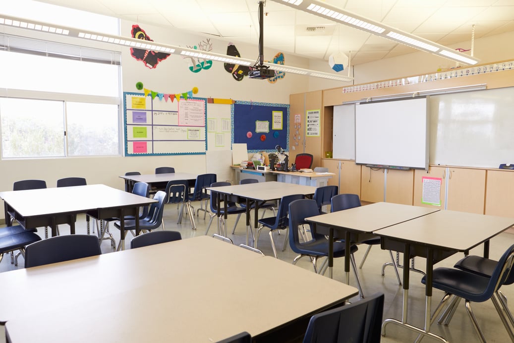 Empty School Classroom